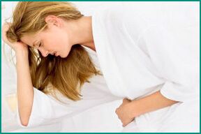 Pain in cystitis in women
